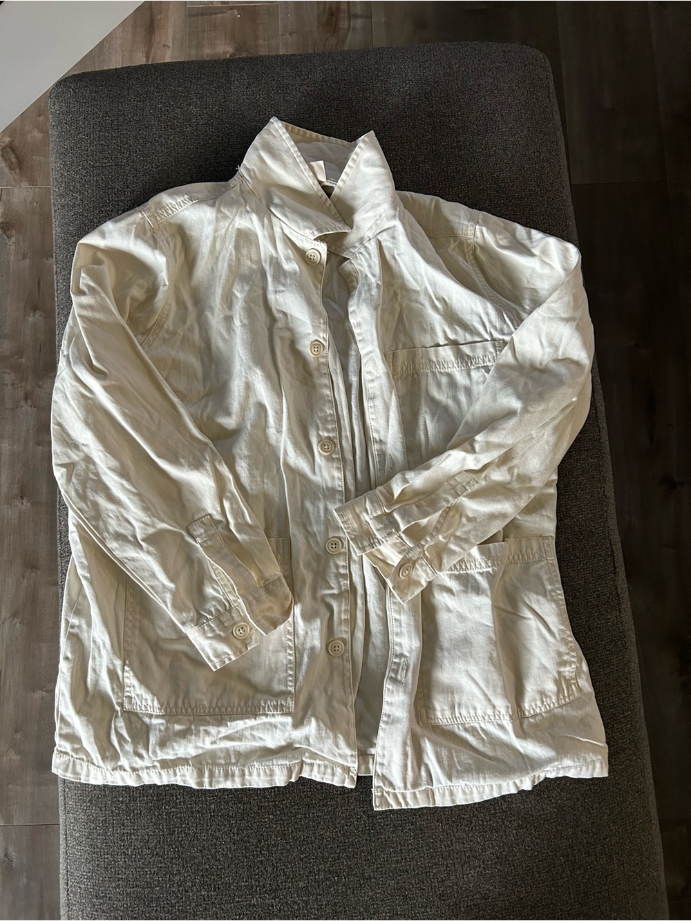 Universal Thread Cream Collared Button Shirt